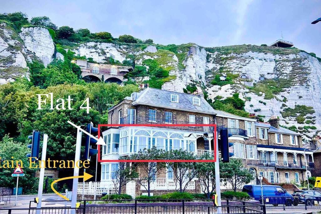 Flat 4 Marine Parade House, 1 East Cliff- Next To Dover Port, White Cliffs, Beach, Castle Eksteriør billede