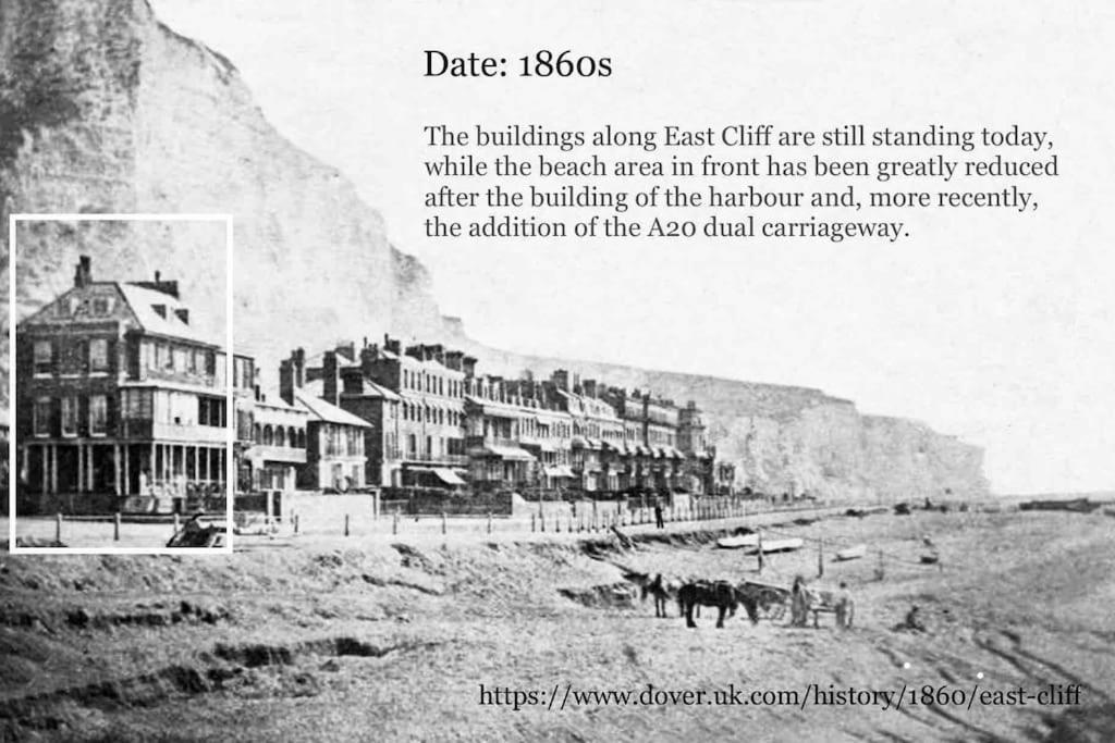 Flat 4 Marine Parade House, 1 East Cliff- Next To Dover Port, White Cliffs, Beach, Castle Eksteriør billede