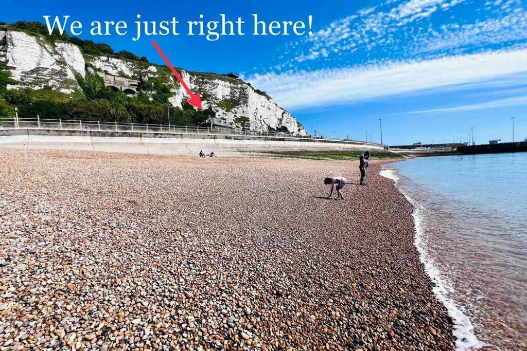 Flat 4 Marine Parade House, 1 East Cliff- Next To Dover Port, White Cliffs, Beach, Castle Eksteriør billede