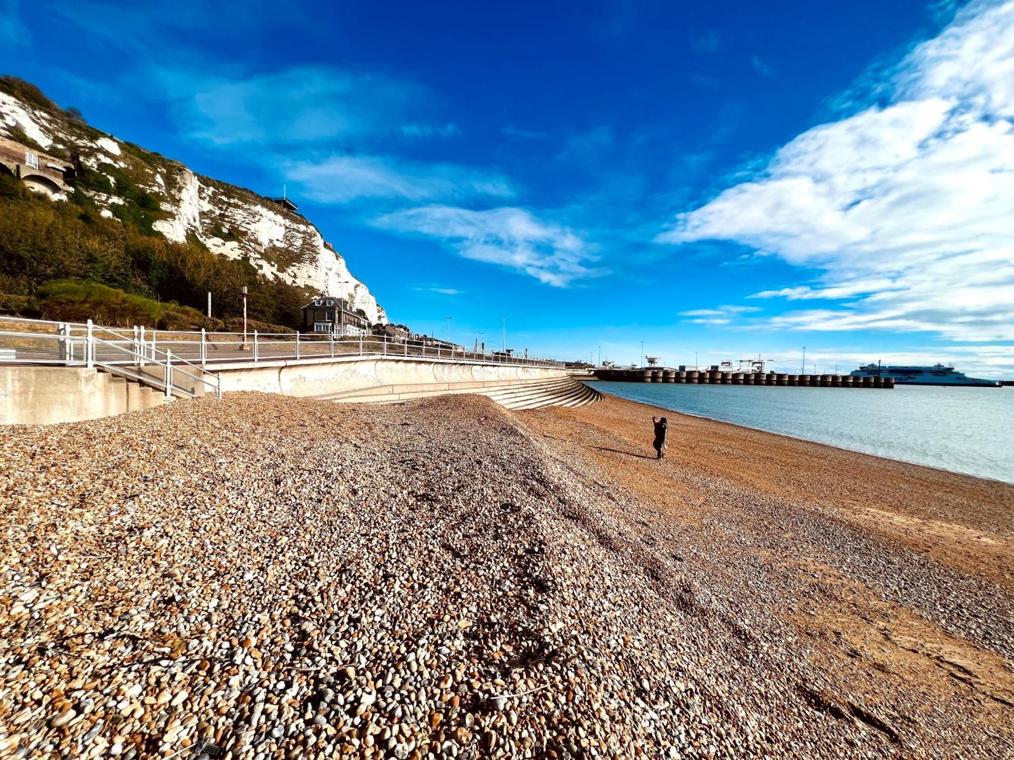 Flat 4 Marine Parade House, 1 East Cliff- Next To Dover Port, White Cliffs, Beach, Castle Eksteriør billede